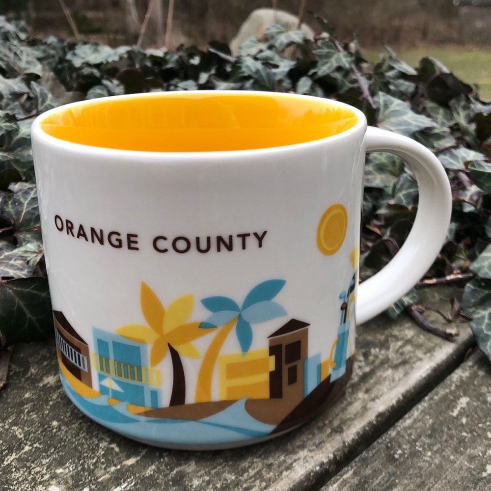 Starbucks Brand Your Are Here Orange County Coffee Tea Mug Cup 14 Ounces